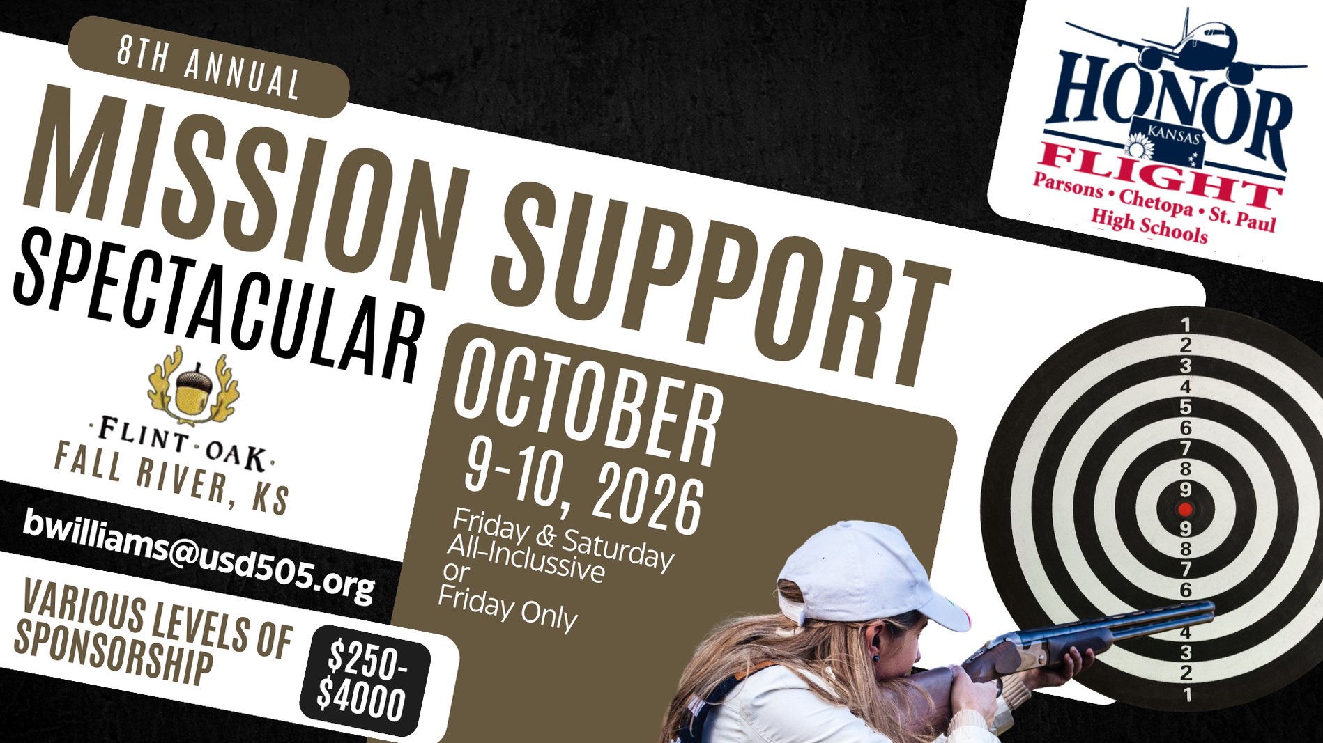 White and Brown Modern Clay Shooting Competition Flyer (1)